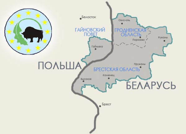 беловежская пуща на карте белоруссии